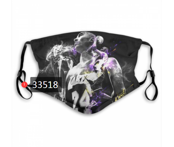 2021 NBA Los Angeles Lakers #24 kobe bryant 33518 Dust mask with filter